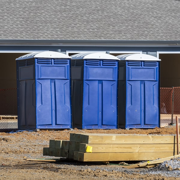 how can i report damages or issues with the porta potties during my rental period in Norwood